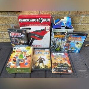 Brand New Sealed Video Game Lot - Playstation 2, XBOX, Eye Toy Play 2 PS2 Bundle
